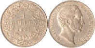 Bayern 1 Gulden Bayern, 1 Gulden, Maximilian II., 1861, vz