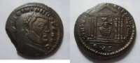 Rom Ae-26 (Follis) Ae-26mm (Follis) von Maximianus I. aus Rom Rs. Roma im 6-säuligen Tempel