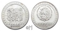 Mexiko 10000 Pesos (5 oz) 1992 stgl. Piedra De Tizoc 176.37 &pound; 