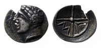 ANCIENT COINS - Obol GALLIEN - MASSALIA