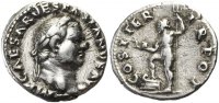 Denar Vespasian , Denar, Rom 70 n.Chr.