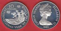 Caiman-Inseln 10 Dollar 1982 Proof PP UNIC...