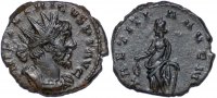 Roman antoninianus Tetricus I billon antoninianus Laetitia standing left