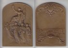 Frankreich Bronzeplakette Bronzeplakette o.J. Paris / Stadtansicht