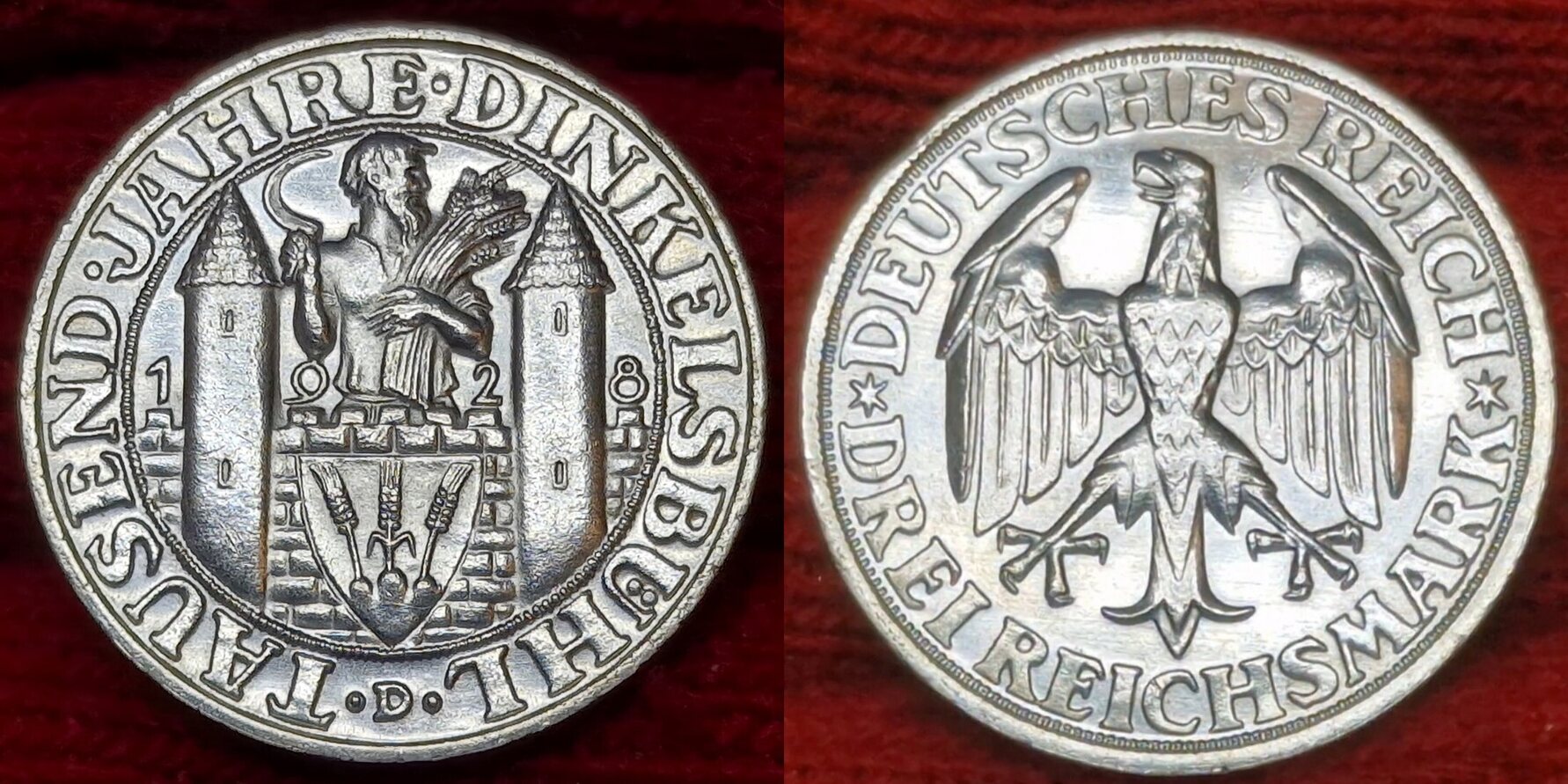 Weimarer Republik Deutsches Reich 3 Mark Weimarer Republik Silber 1928