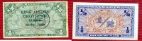 Bundesrepublik Deutschland 1/2 DM  Deutsche Mark Kopfgeld Bundesrepublik Deutschland, 1/2 DM  Deutsche Mark 1948 Kopfgeld mit B Stempel