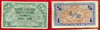 Bundesrepublik Deutschland 1/2 DM  Deutsche Mark Kopfgeld Bundesrepublik Deutschland, 1/2 DM  Deutsche Mark 1948 Kopfgeld mit B Stempel
