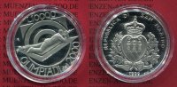 San-Marino 10.000 Lire Silbermünze 1999 Po...