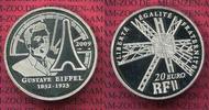 Frankreich, France 20 Euro Silbermünze Frankreich 20  Euro 2010 Gustave Eiffel Eiffelturm