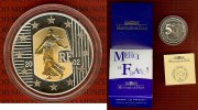 Frankreich France 5 Euro Bimetall Gold Silber   2002 Polierte Platte Box... 113.70 &pound; 