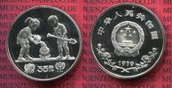 China Volksrepublik PRC 35 Yuan Silbermünz...