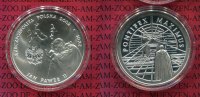 Polen, Poland 10 Zloty Silbermünze 2002 Po...