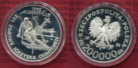 Polen 200.000  Zloty Silber 1991 Polierte ...