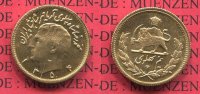 Persien Iran 1/2 Pahlawi Goldmünze Iran Persien 1/2 Pahlewi 1352 SH, Schah Reza Pahlewi Gold