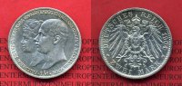 Mecklenburg Schwerin 2 Mark Silberm&uuml;nze 1904 vz Patina Mecklenburg Schwe... 57.45 &pound; 