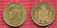 Brasilien Brazil 20000 Reis Brasilien Kaiserreich 20.000 Reis 1857 Pedro II.