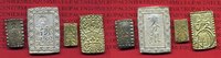 Japan Shu + Bu aus Silber und Nishu + Nibu aus Gold Japan Das Gold & Silber der Schogunen, komplettes Set, Shu, Bu, Nishu & Nibu
