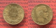 Frankreich 20 Francs Goldmünze Frankreich 20 Francs 1860 BB Napoleon III. Strassburg