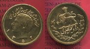 Persien, Iran 2,5 Pahlawi Goldmünze Iran Persien 2,5 Pahlewi Schah Muhammad Reza Gold Löwe vor Sonne 1352 SH 173 Picture