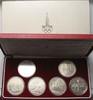 Russland RUSSIA - USSR 6 x 1 Rouble OLYMPICS MOSCOW in box w. cardboard & COA! # 88708