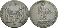 BRITISCHE TRADE TOKEN Cu Token 1795 Sehr sch&ouml;n KENT: MAIDSTONE 26.40 &pound; 