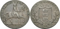 BRITISCHE TRADE TOKEN Cu Halfpenny 1791 Sehr sch&ouml;n YORKSHIRE: HULL 48.61 &pound; 