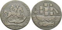 BRITISCHE TRADE TOKEN Cu Halfpenny Token 1796 Knapp sehr sch&ouml;n HAMPSHIRE... 30.86 &pound; 