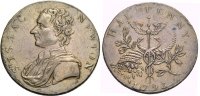 BRITISCHE TRADE TOKEN Cu Halfpenny 1793 Sehr sch&ouml;n SIR ISAAC NEWTON 30.86 &pound; 