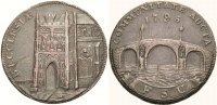 BRITISCHE TRADE TOKEN AE Halfpenny 1795 Sehr sch&ouml;n SUFFOLK: BECCLES 26.46 &pound; 