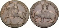 BRITISCHE TRADE TOKEN Cu Halfpenny Token 1793 Sch&ouml;n WARWICKSHIRE: COVENTRY 17.64 &pound; 