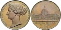 ENGLAND Bronzemedaille 1862 Fast Stempelglanz Universal Exhibition 83.78 &pound; 