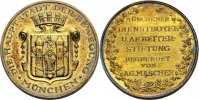 M&Uuml;NCHEN. Vergoldete Silbermedaille nach 1933 Vorz&uuml;glich Stiftung f&uuml;r tre... 66.14 &pound; 