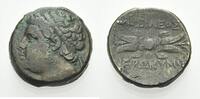 GRIECHISCHE MÜNZEN: SIZILIEN AE Bronze SYRAKUS: HIERONYMOS