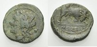 GRIECHISCHE MÜNZEN AE Bronze SIZILIEN: TAUROMENION