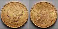 USA 20 $<br> 30,09g<br>fein<br>34 mm Liberty, ohne Münzzeichen, Philadelphia 1899 Gold, (Coronet Head Double Eagle)