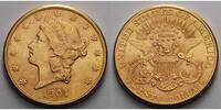 USA 20 $<br> 30,09g<br>fein<br>34 mm Liberty, San Francisco 1904 S Gold, (Coronet Head Double Eagle)