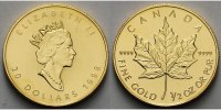 Kanada 1/2 oz. 15,575g fein 25 mm Ø 1990-2...