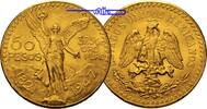 Mexiko 50 Pesos,<br> 37,5g fein Viktoriastatue vom Unabhängigkeits denkmal vor den Vulkanen, Archivbild,