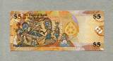Bahamas 5 Dollars Serie 2007 P.72a unc / GEM UNC