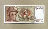 Jugoslawien 20.000 Dinara 1987 P.95 R - Ersatznote ZA - unc/kassenfrisch 3.81 &pound;  +  8.46 &pound; shipping