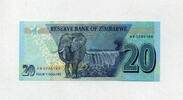 Zimbabwe 20 Dollars P.104a - Elefant - Victoriafälle - -