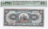 Peru 100 Soles de Oro 1962 PMG64EPQ 260.09 £  +  43.35 £ shipping