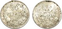 Finnland 50 Penniä Nikolaus II. von Russland 1894-1917 -