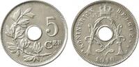 Belgien 5 Centimes 1910 Albert I. 1909-1934 vz 4.33 £  +  8.67 £ shipping