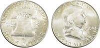 USA 1/2 Dollar 1954 Franklin Half Dollar unz / MS 64 21.69 £ Tax included +  7.98 £ shipping