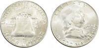 USA 1/2 Dollar 1954 Franklin Half Dollar unz / MS 64 21.69 £ Tax included +  7.98 £ shipping