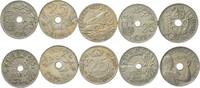 Spanien 25 Centimos Lot 5 Münzen -