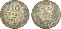 Polen 10 Groszy Polen unter russischer Besatzung, Zar Nikolaus I. (1825-1855) -