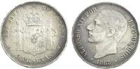 Spanien 5 Pesetas Alfons XII. (1874–1885) -