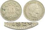 Schweiz 10 Rappen Stempelfehler -